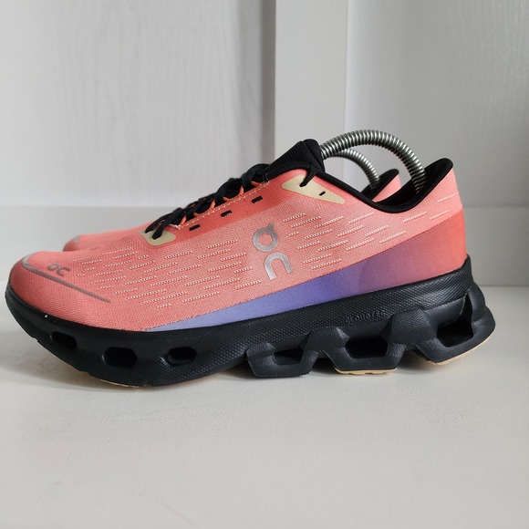 On Clouds Shoes - On Cloud Cloudspark Orange Flame/ Black Women's Running Shoes  9 Limited Edition